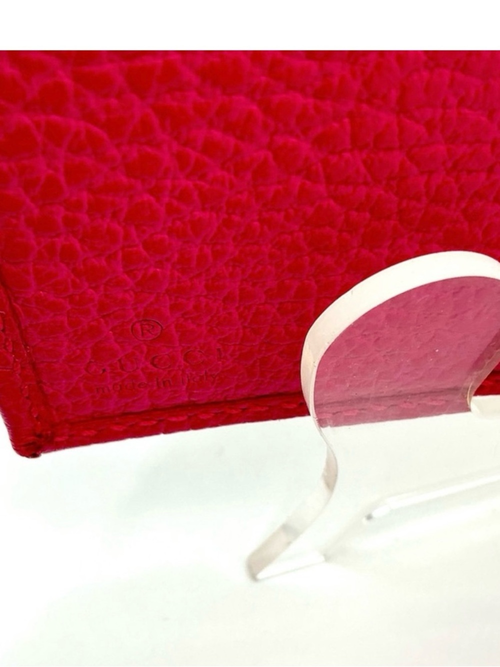 Gucci Hot Pink Small Wallet with Gold GG - Picture 8 of 8